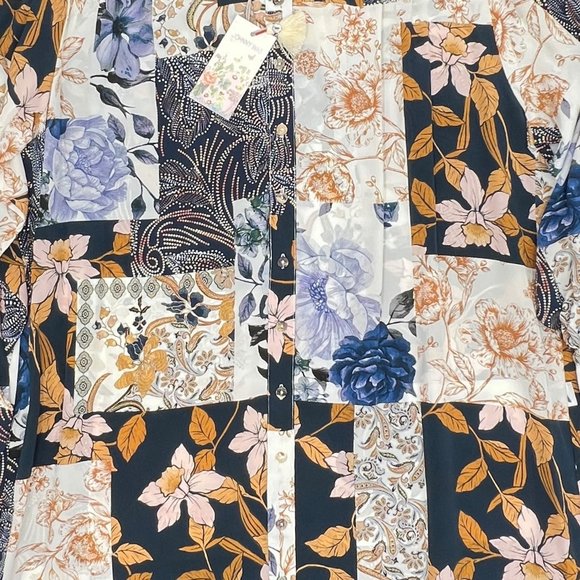 Johnny Was Luna Silk Mini Dress Size Medium - Picture 4 of 16